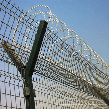 Забор тюрьмы с высокой безопасности